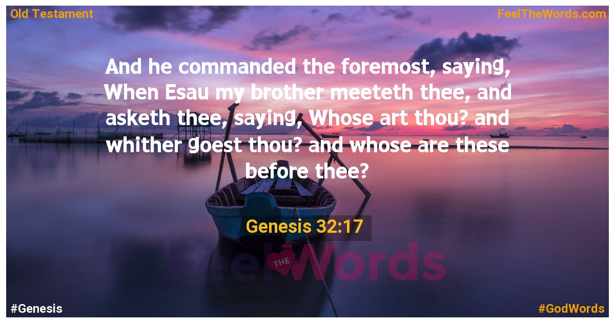 Genesis 32:17