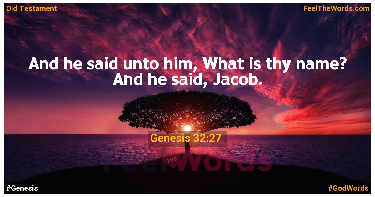 Genesis 32:27