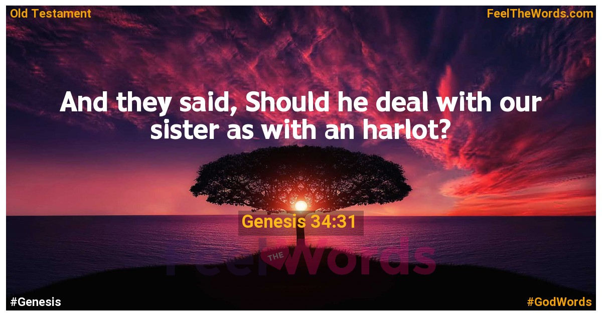 Genesis 34:31