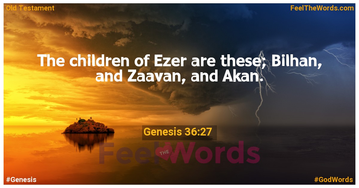 Genesis 36:27