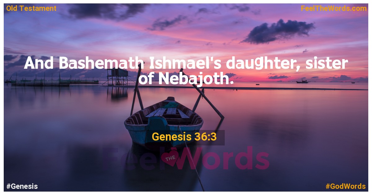 Genesis 36:3
