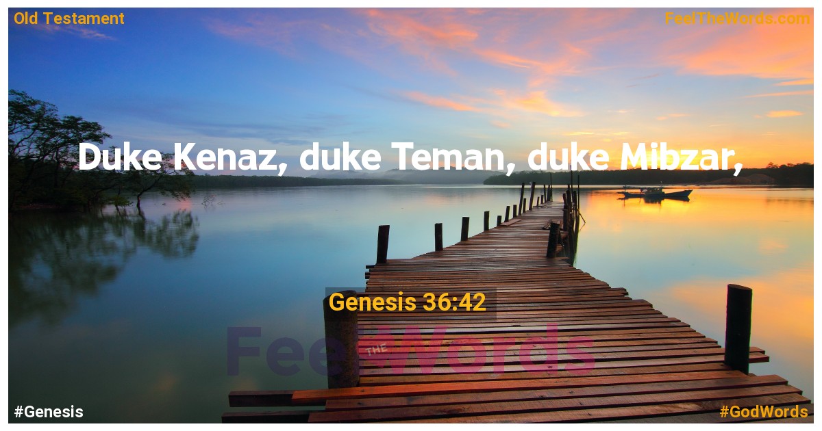 Genesis 36:42