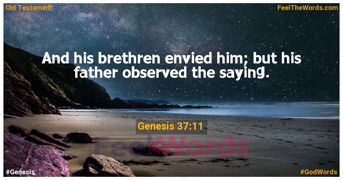 Genesis 37:11