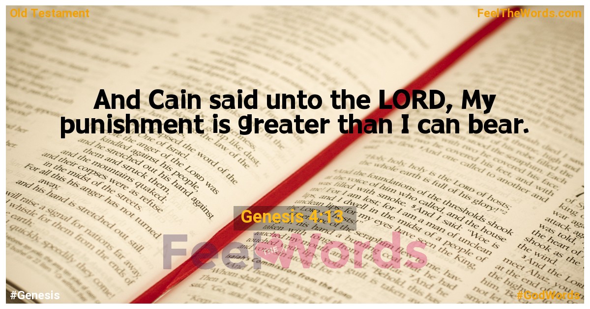 Genesis 4:13