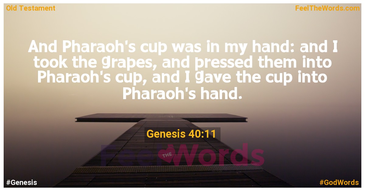 Genesis 40:11