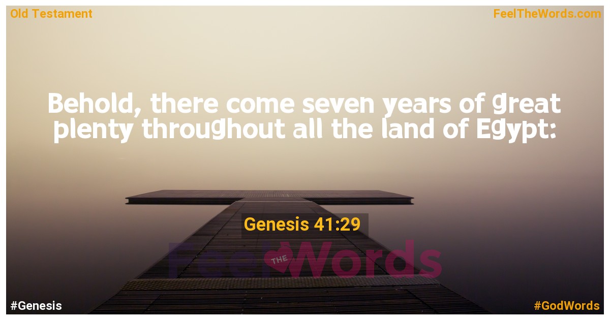Genesis 41:29