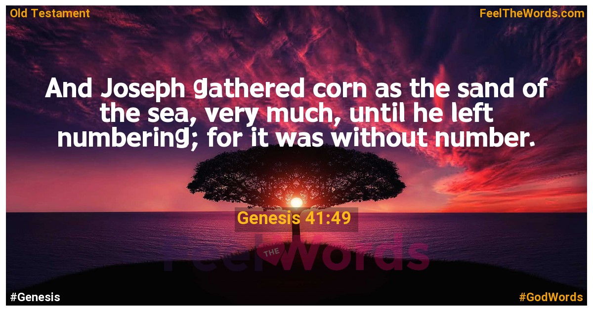Genesis 41:49
