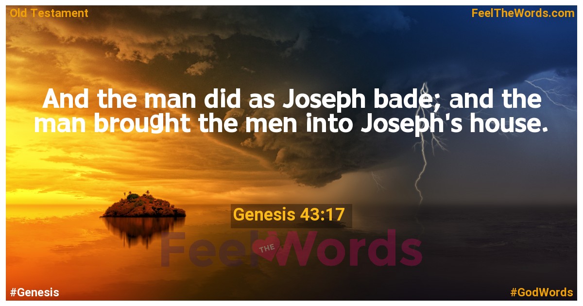 Genesis 43:17
