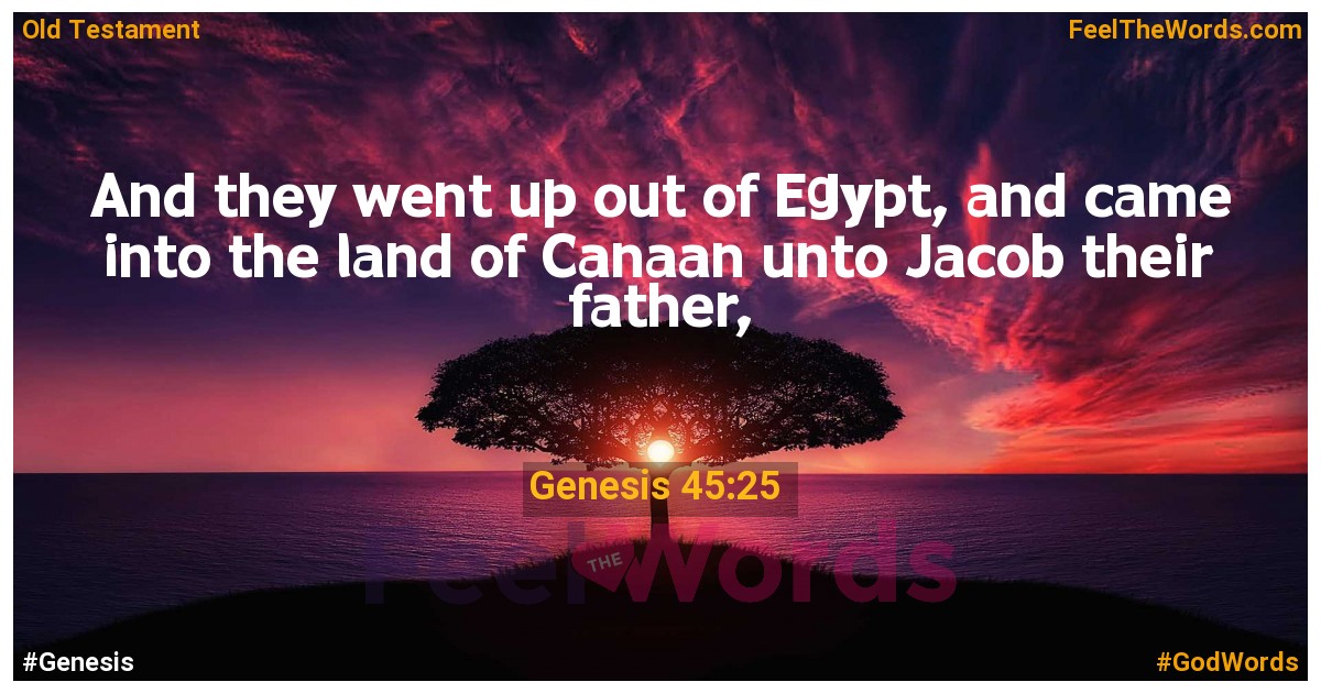 Genesis 45:25