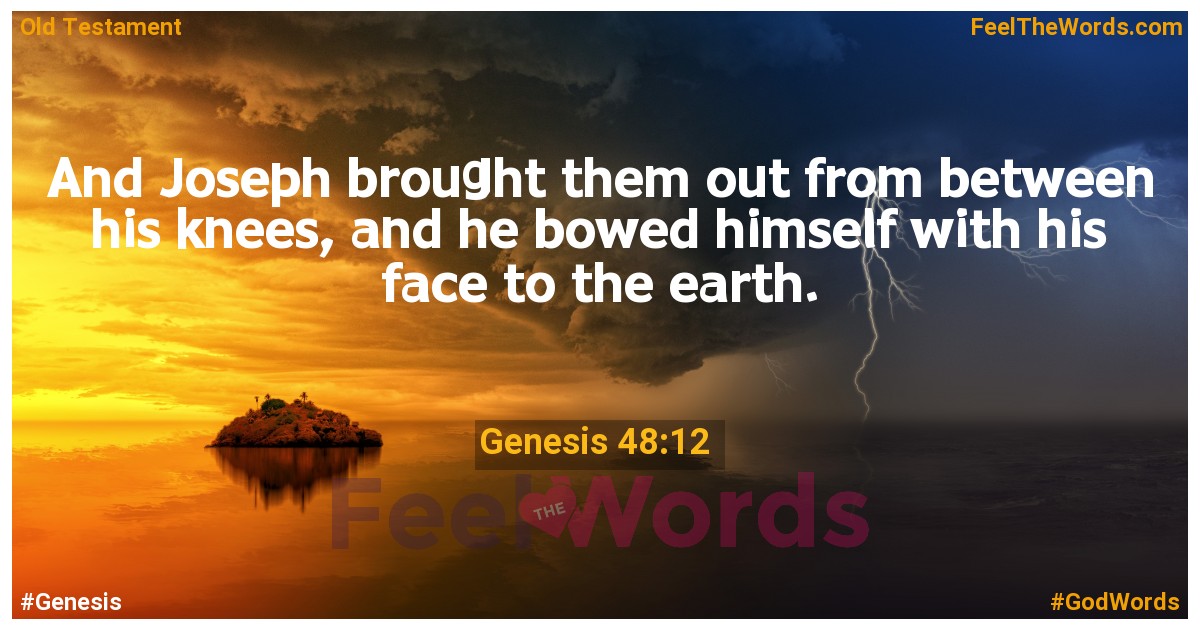 Genesis 48:12
