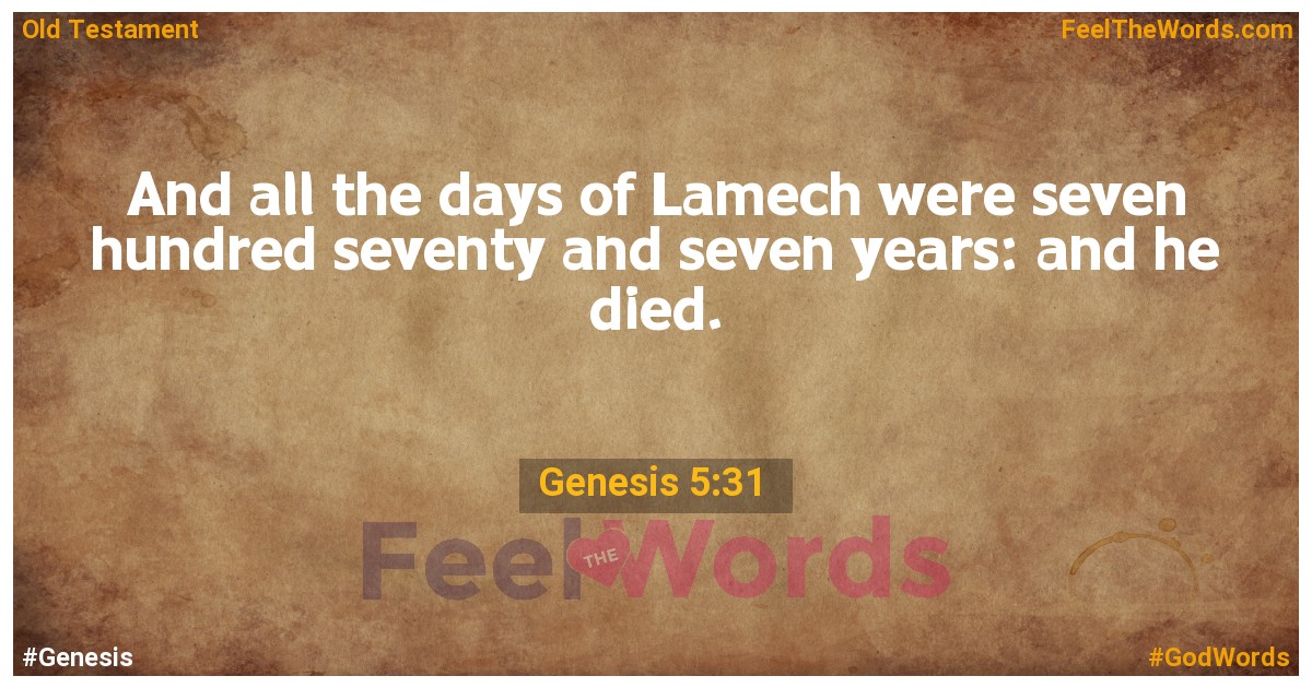 Genesis 5:31