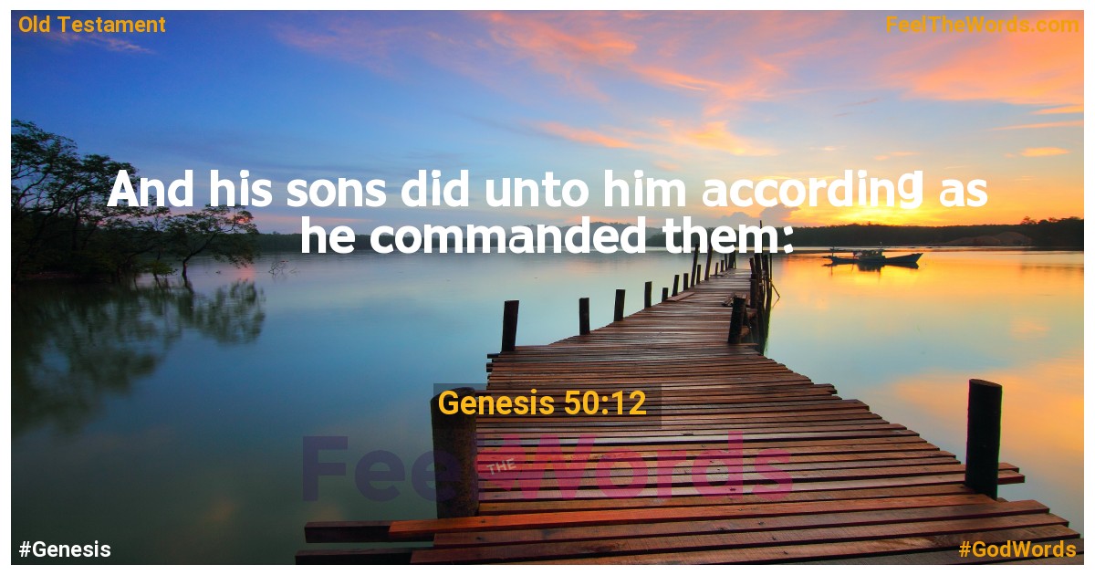 Genesis 50:12