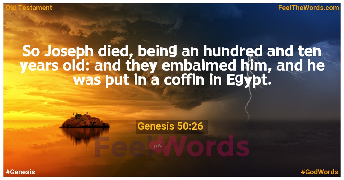 Genesis 50:26