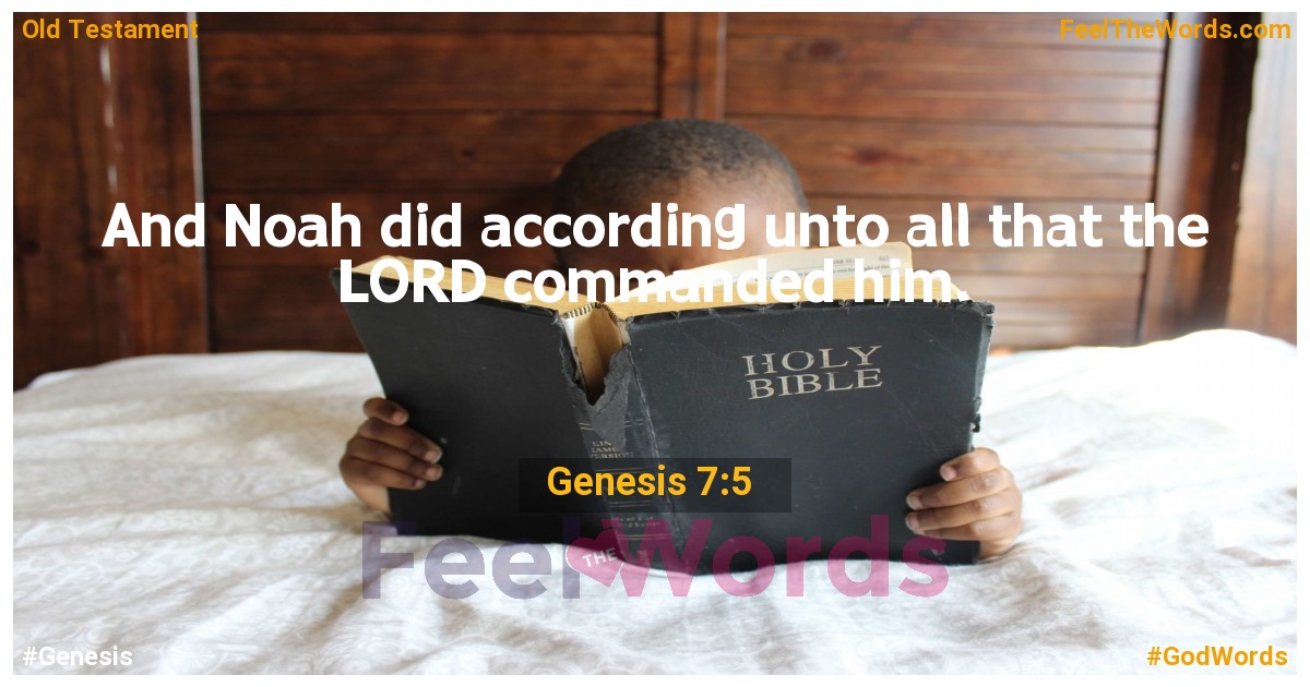 Genesis 7:5