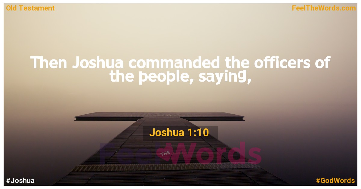 Joshua 1:10