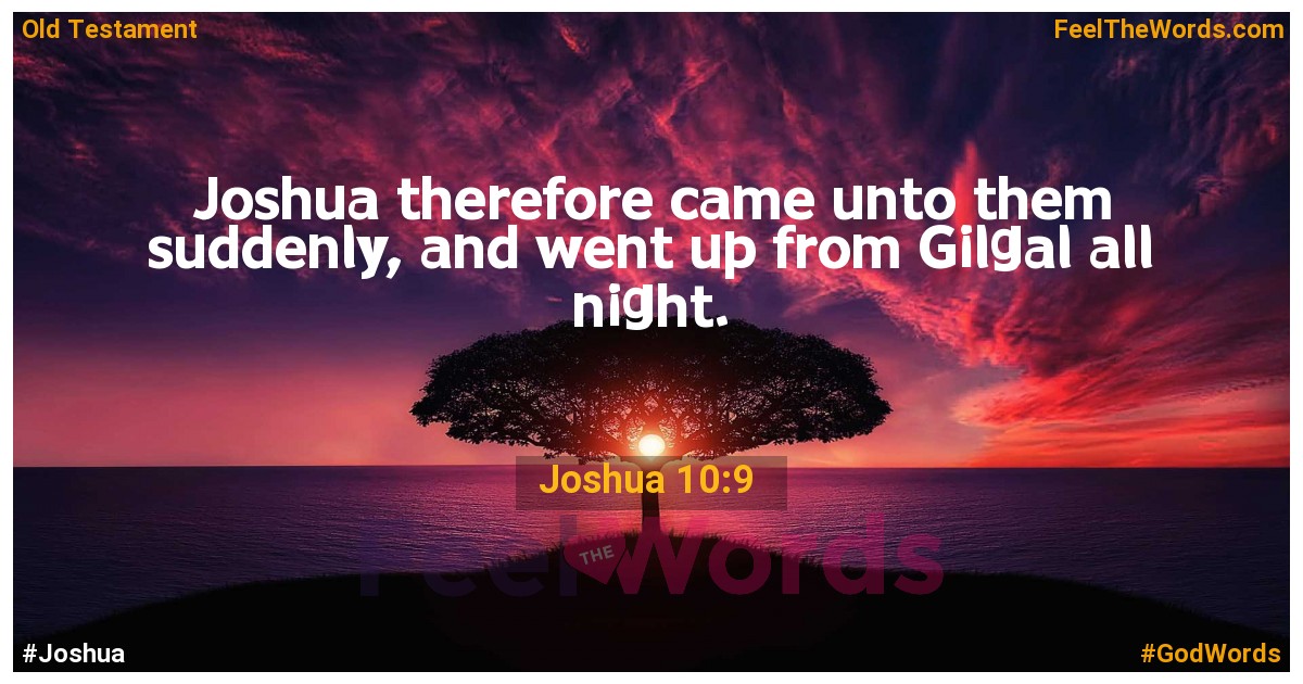 Joshua 10:9