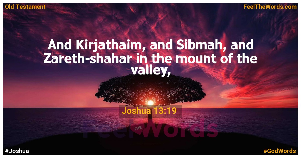 Joshua 13:19