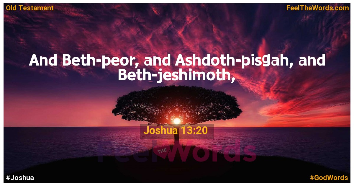 Joshua 13:20