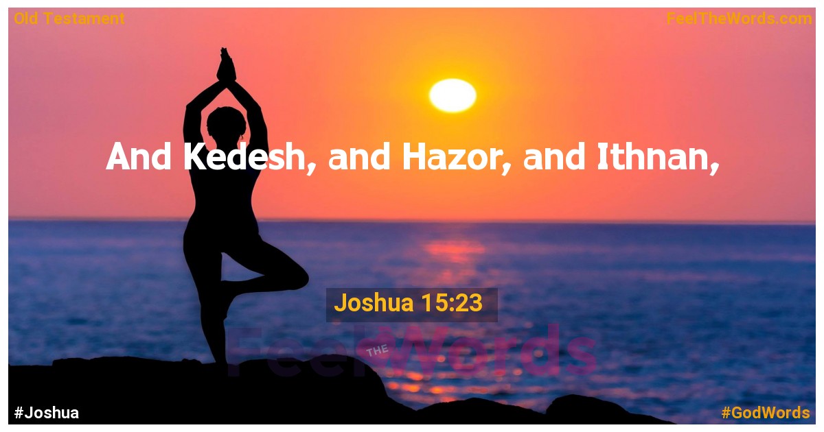 Joshua 15:23