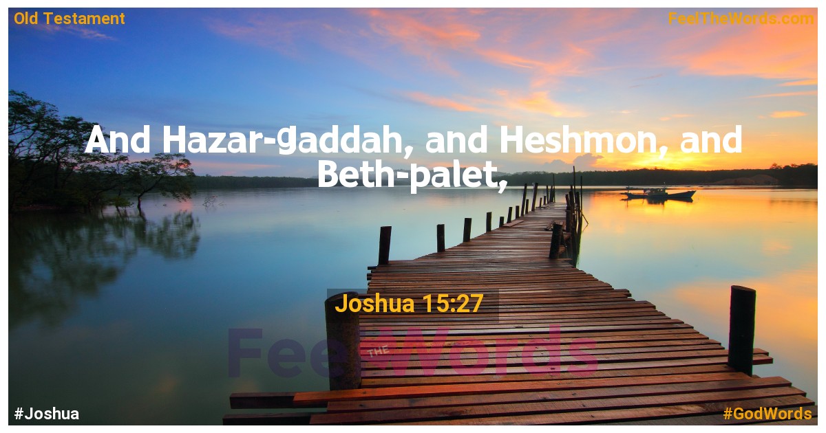Joshua 15:27