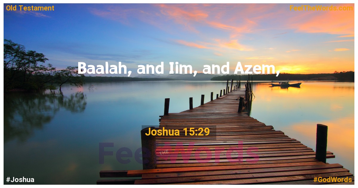 Joshua 15:29