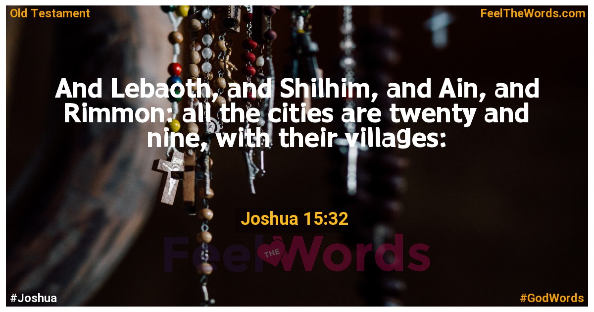Joshua 15:32