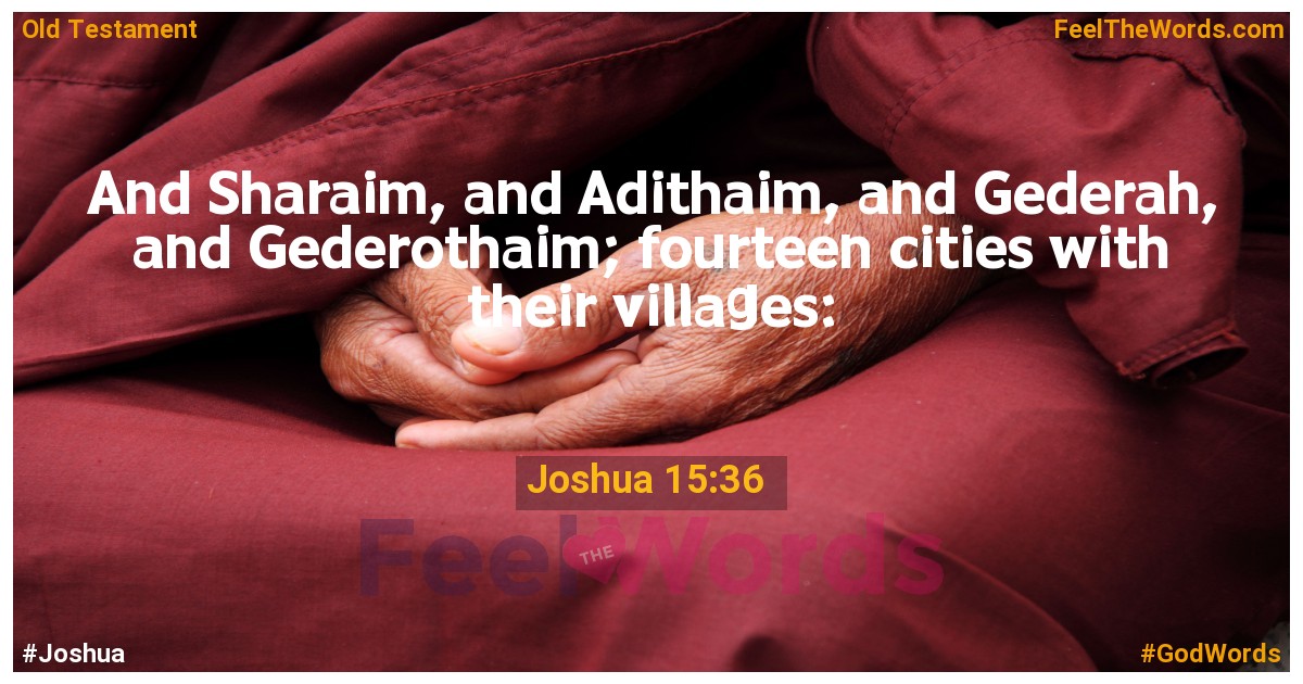 Joshua 15:36