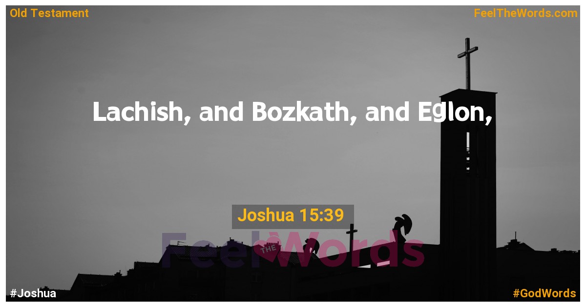 Joshua 15:39