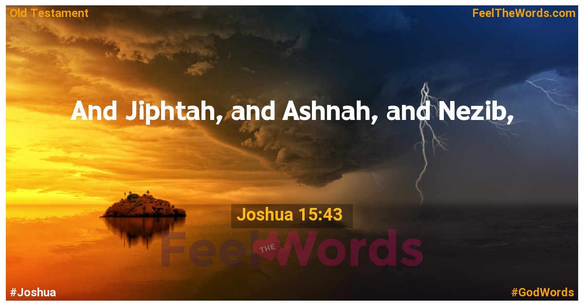 Joshua 15:43