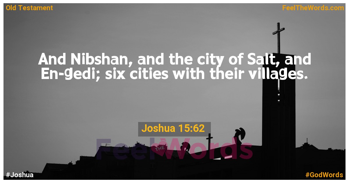 Joshua 15:62