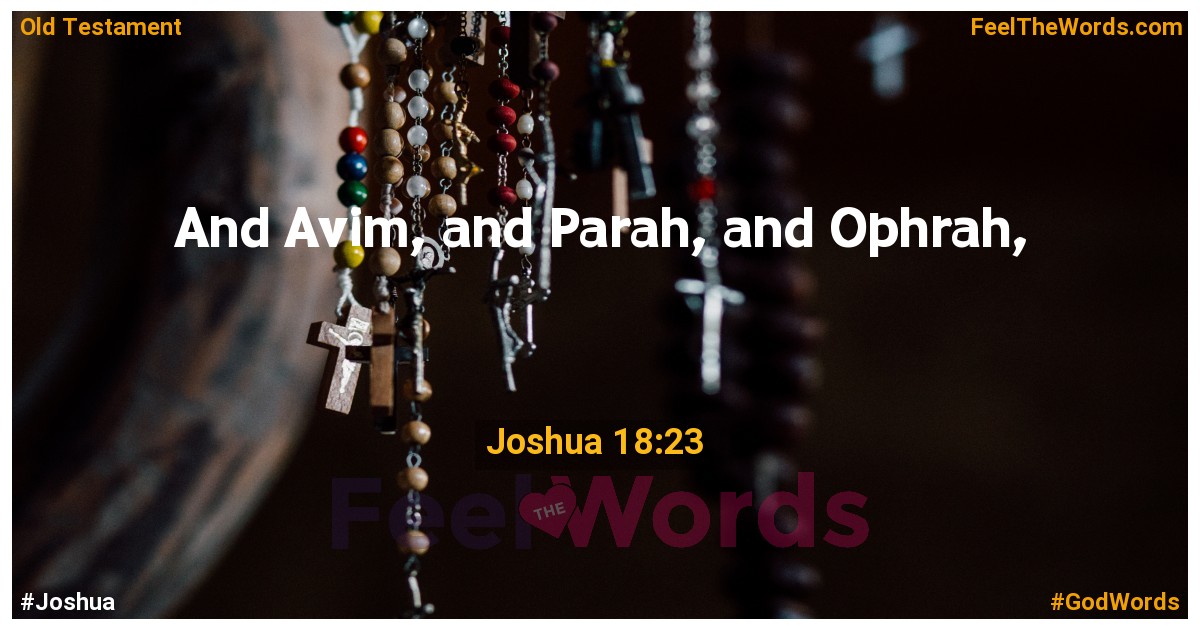 Joshua 18:23