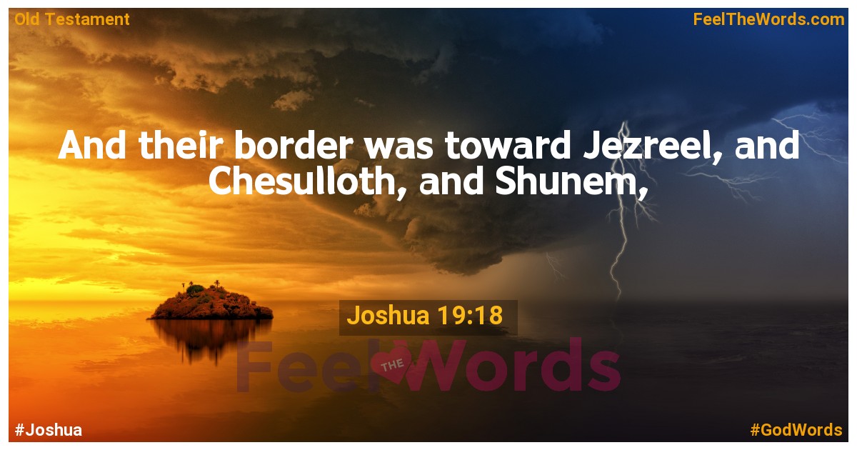 Joshua 19:18