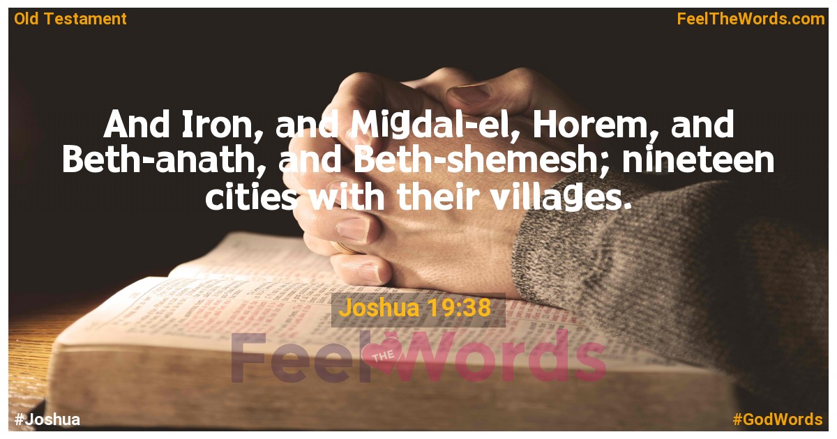 Joshua 19:38