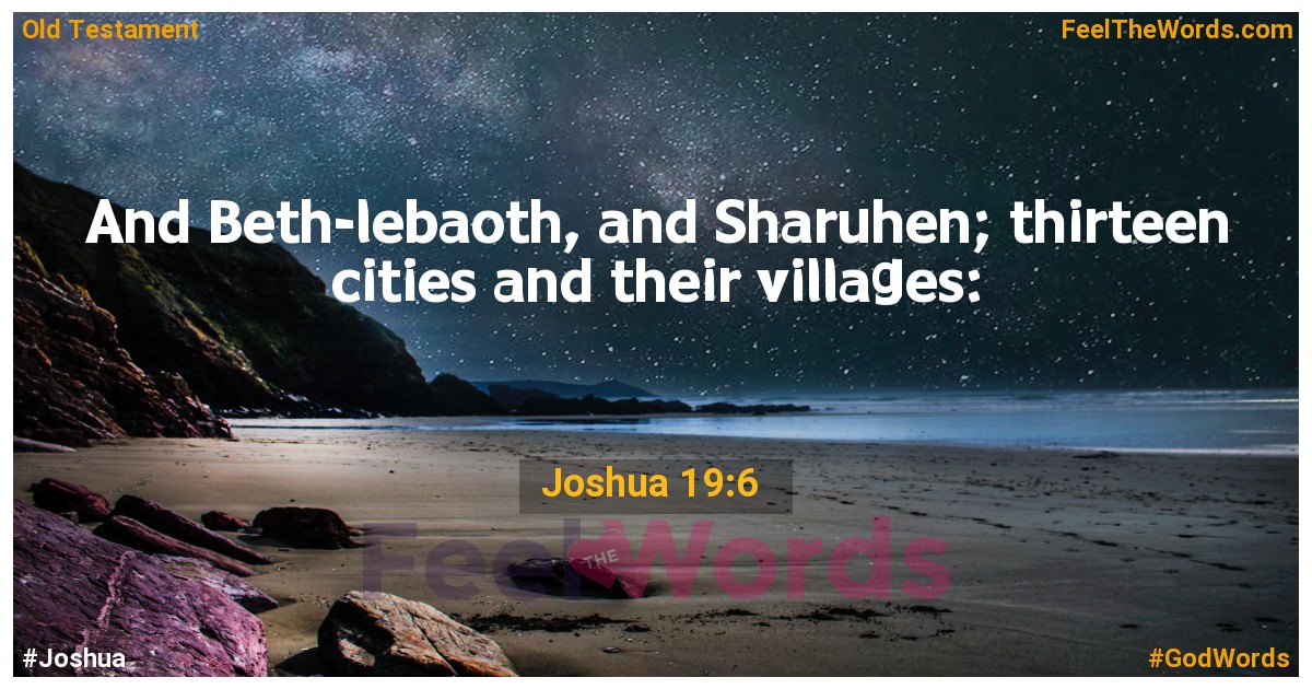 Joshua 19:6