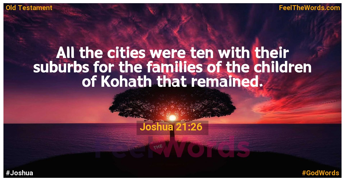 Joshua 21:26