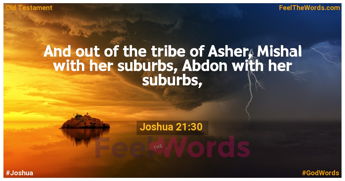 Joshua 21:30