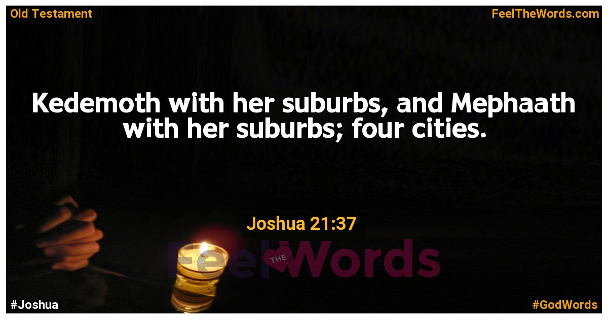 Joshua 21:37