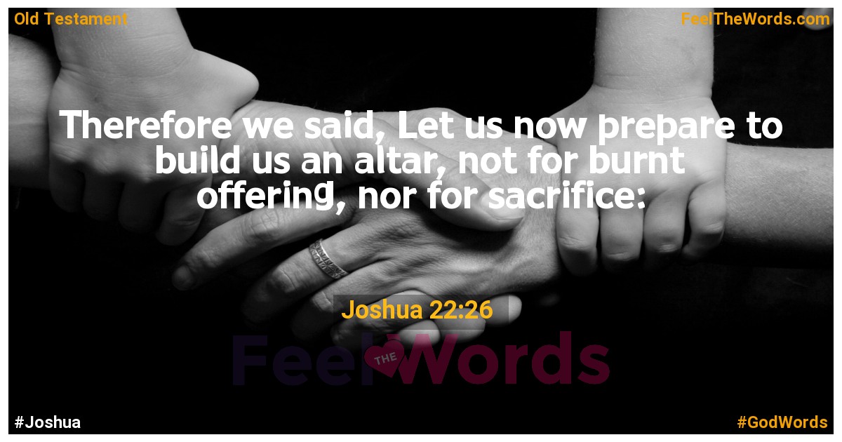Joshua 22:26