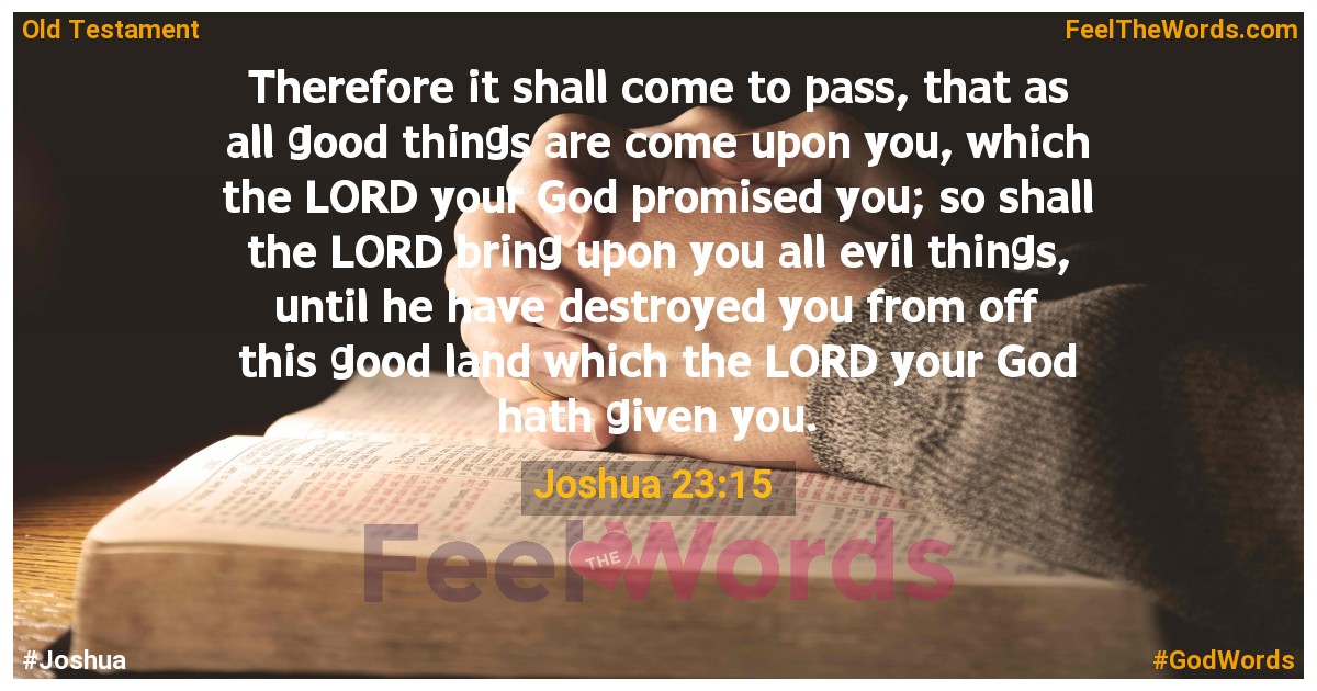 Joshua 23:15