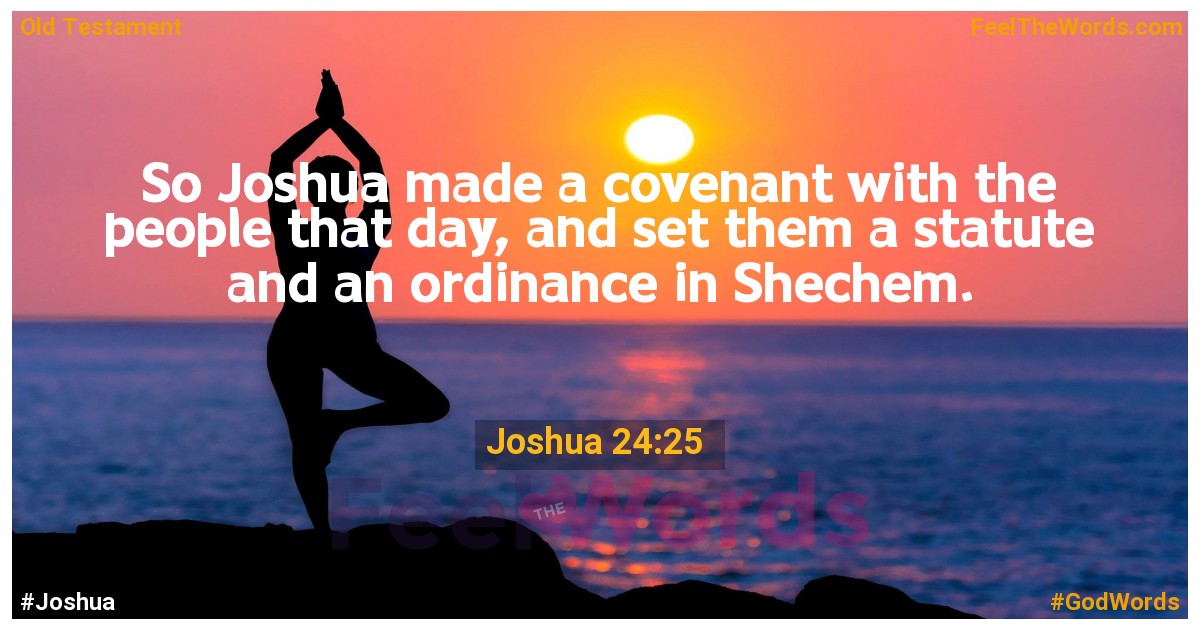 Joshua 24:25
