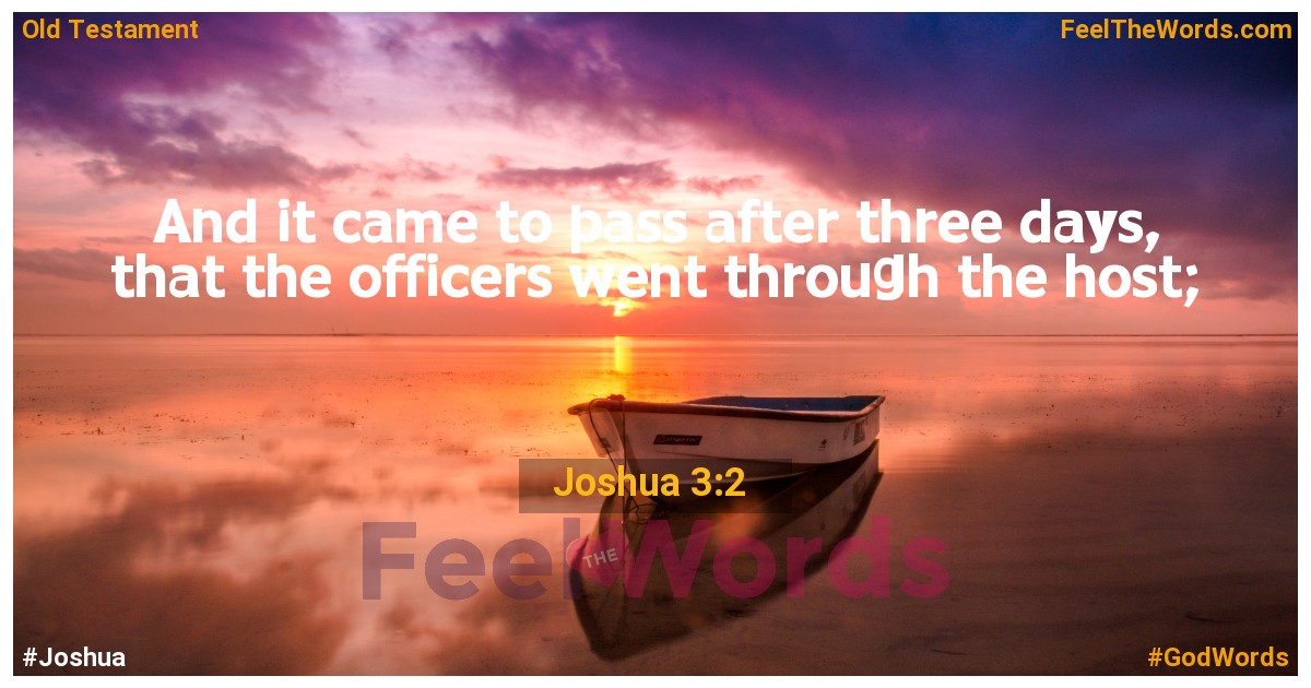 Joshua 3:2