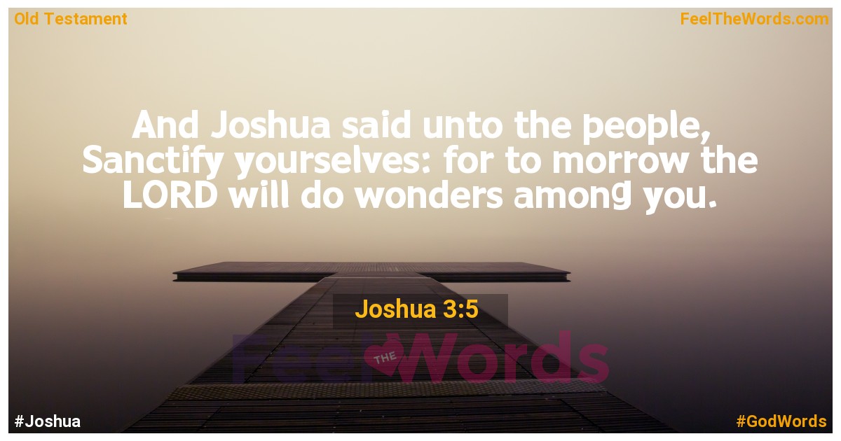 Joshua 3:5