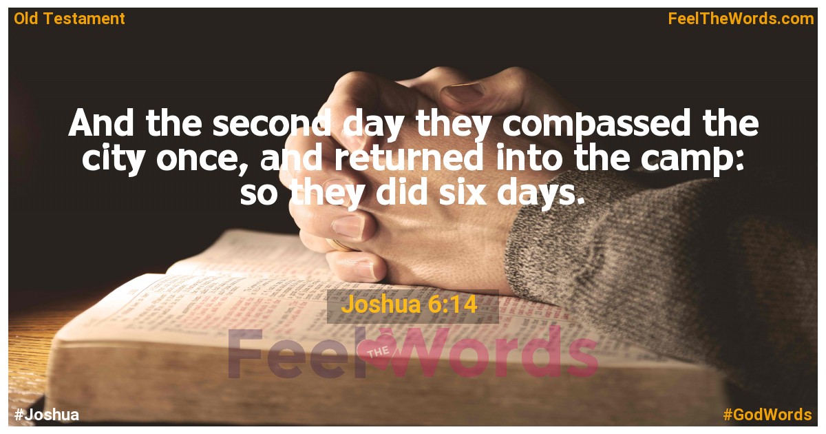 Joshua 6:14