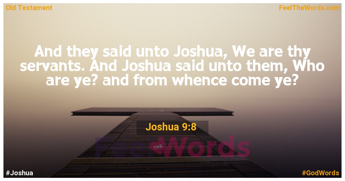 Joshua 9:8