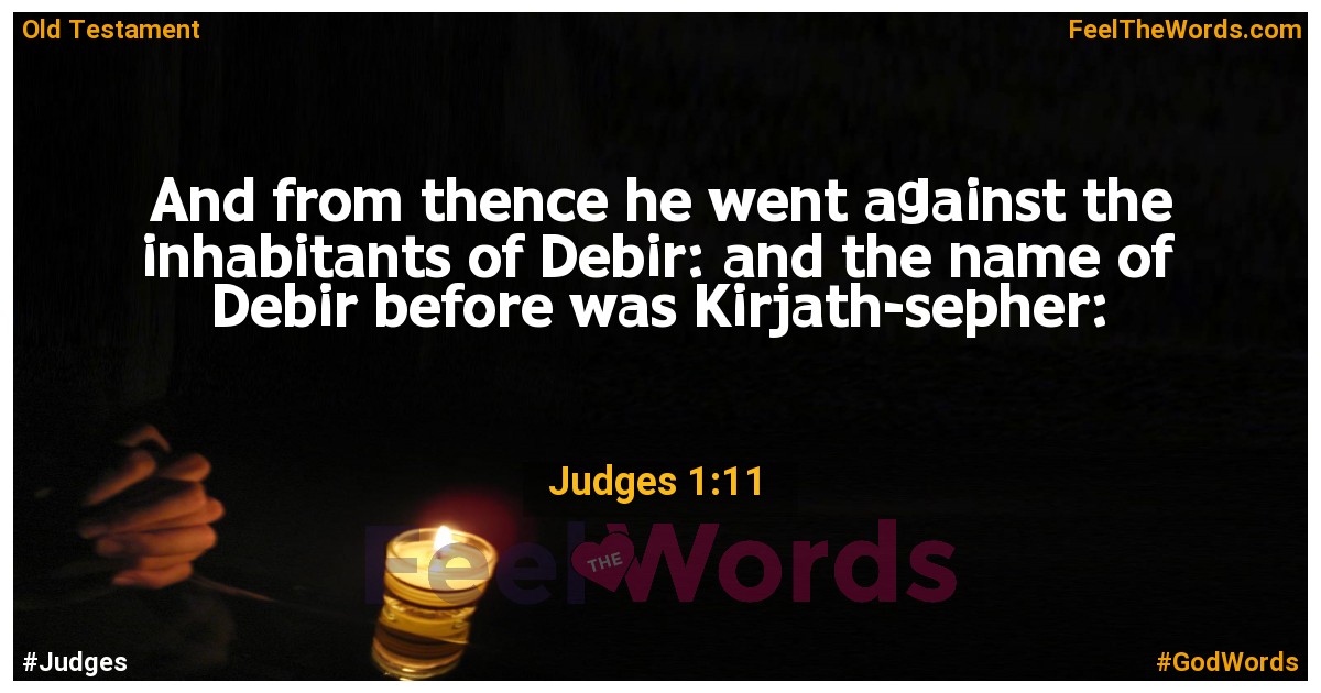 Judges 1:11