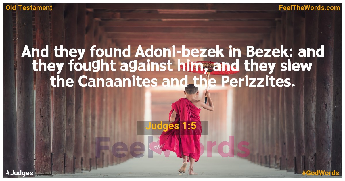 Judges 1:5