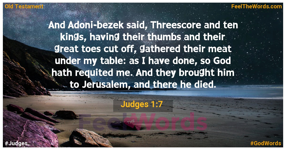 Judges 1:7