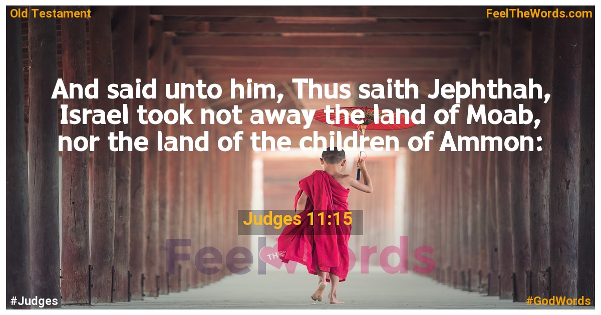 Judges 11:15