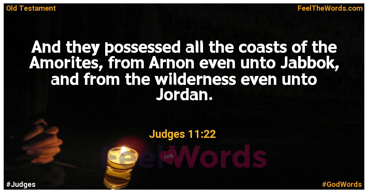 Judges 11:22