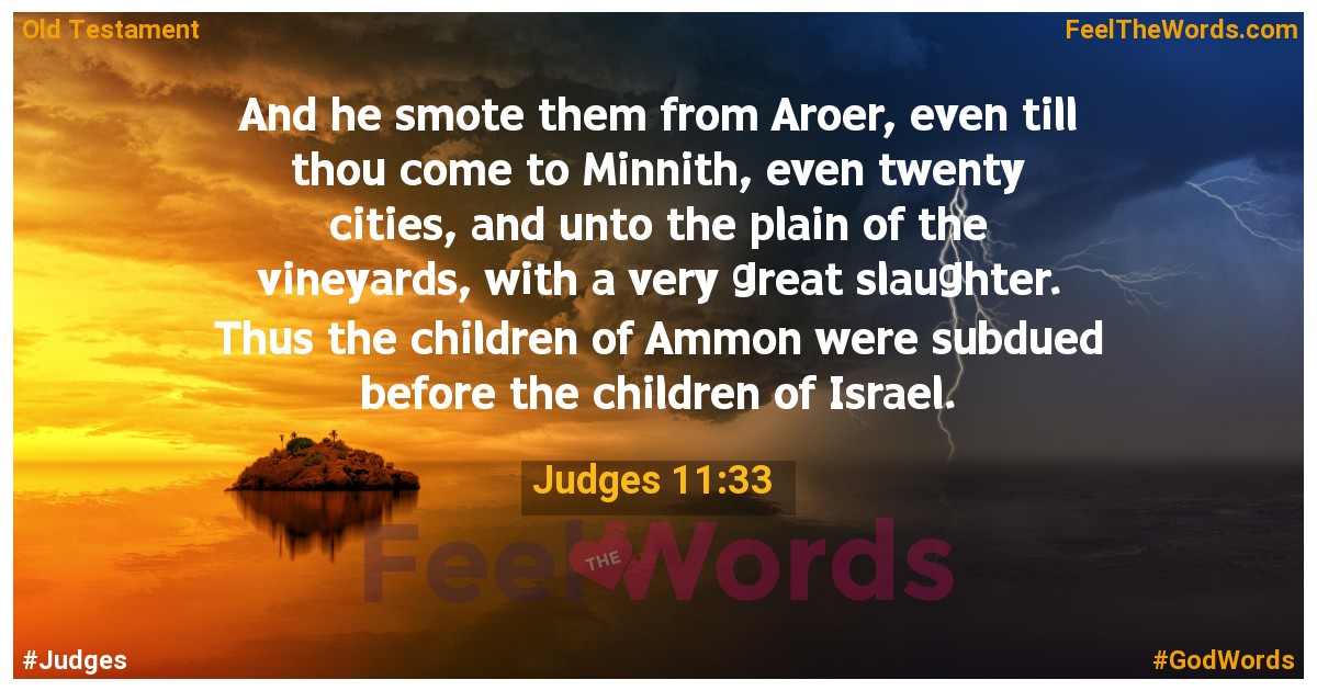 Judges 11:33